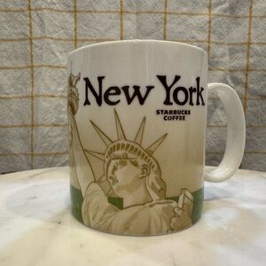 Starbucks New York Mug with Statue of Liberty Design.